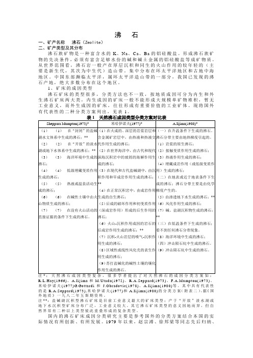 沸石介绍