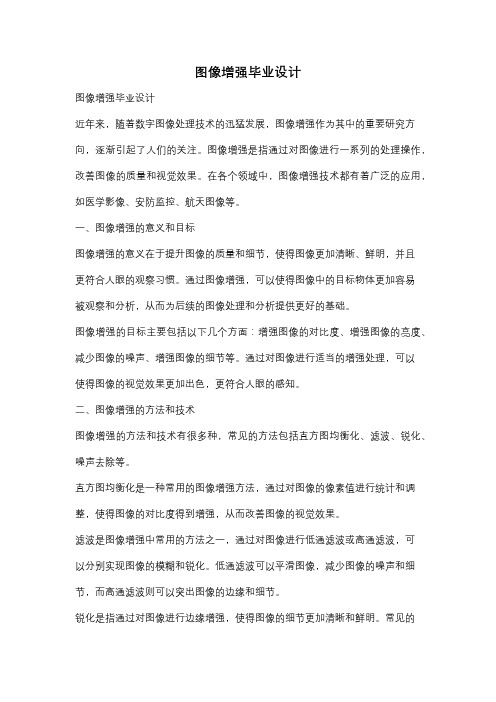 图像增强毕业设计