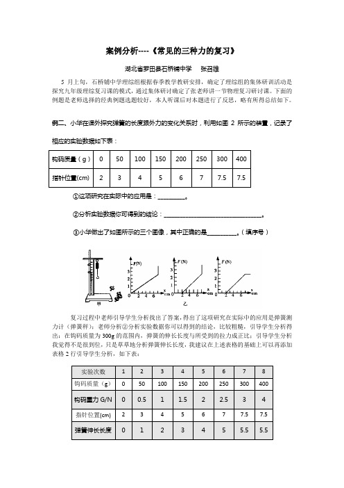 案例分析-常见三种力的复习