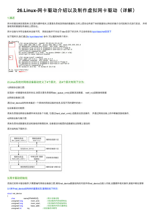 26.Linux-网卡驱动介绍以及制作虚拟网卡驱动（详解）