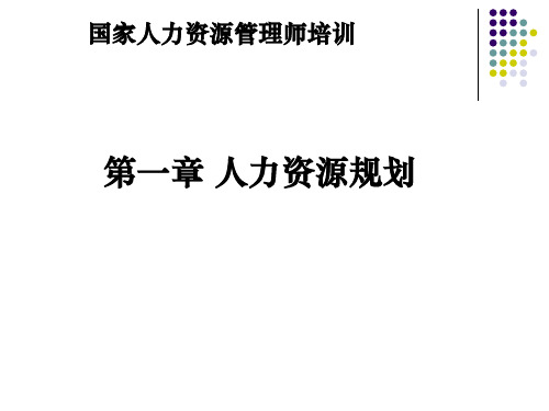 人力资源规划(PPT116页)