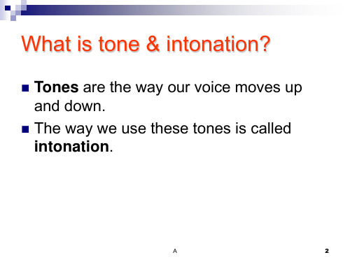 英语语调的类型Types of English Intonation