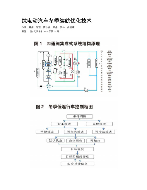 纯电动汽车冬季续航优化技术