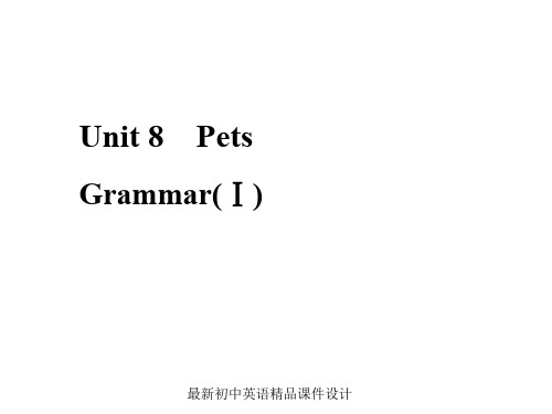 牛津译林初中英语七年级下册Unit 8 Pets grammar 1课件 