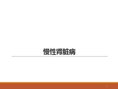 内科学-慢性肾衰竭PPT课件