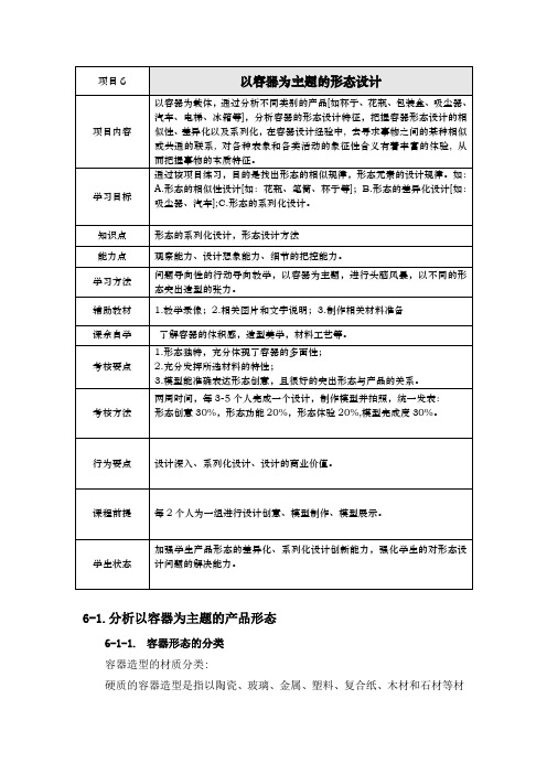 6-4以容器为主题的形态设计-文字讲义.