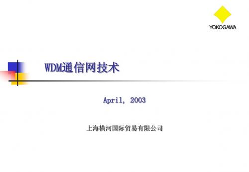 WDM通信网介绍
