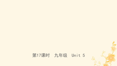 河北省2021年中考英语总复习第17课时九全Unit5课件冀教版