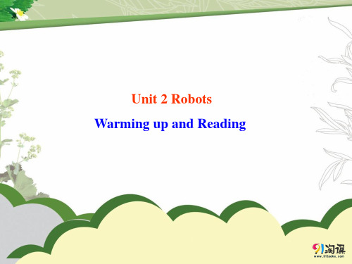 课件8：Warming up and Reading