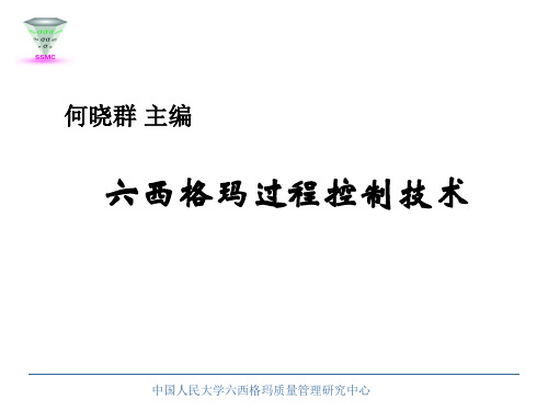 六西格玛过程控制技术(ppt 236页)