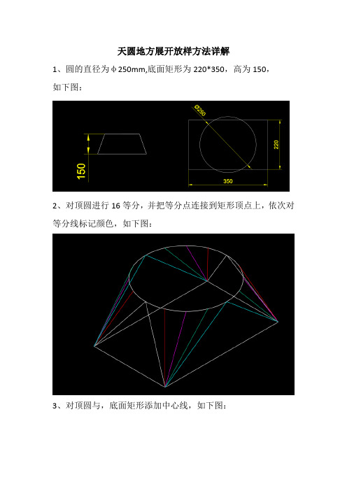 天圆地方展开详细作图方法