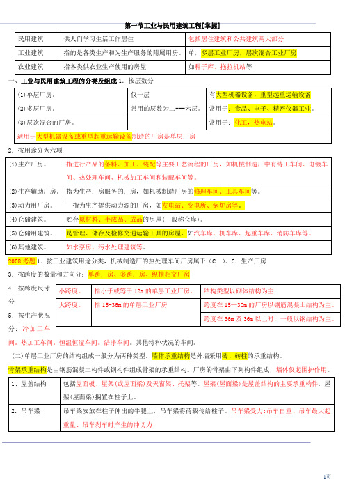 10工业与民用建筑的分类