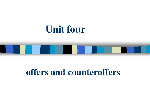 unit 4 offers & counteroffers