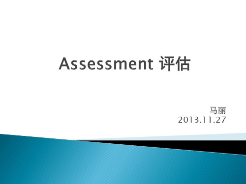 Assessment 评估