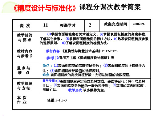 第五章 表面粗糙度