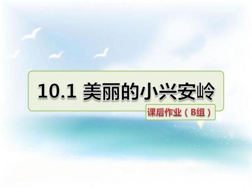 北师大版 小学三年级 语文下册 美丽的小兴安岭 课后作业 精品习题课件