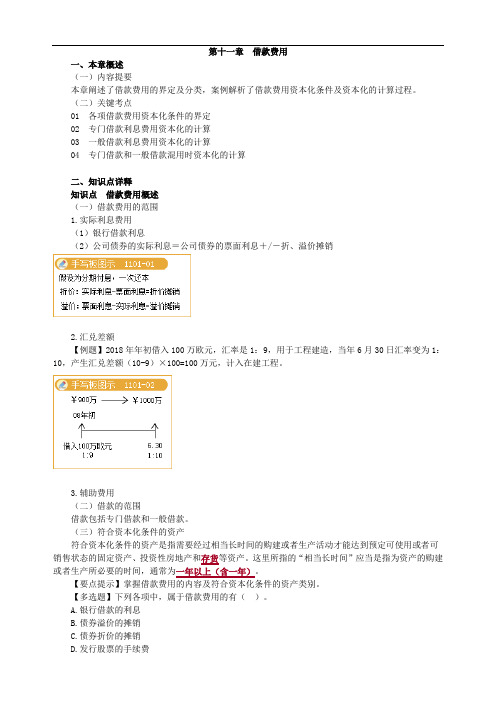 注册会计师知识点借款费用