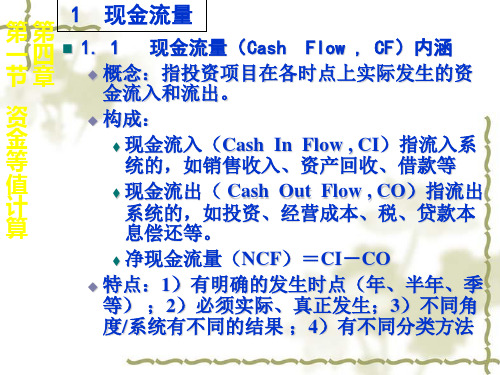 投资效果评价指标及方法