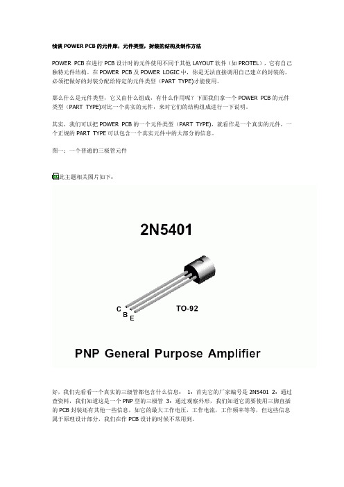 浅谈POWERPCB的元件库,元件类型,封装的结构及制作方法(精)