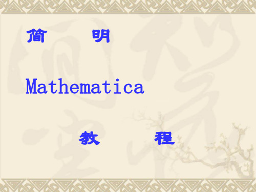 mathematica的使用