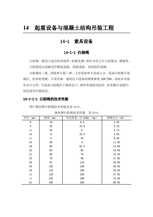 建筑施工手册第四版word高清(起重设备与混凝土结构吊装