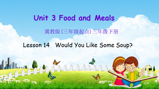 冀教版三年级英语下册《Unit 3 Lesson 14》课堂教学课件PPT小学公开课