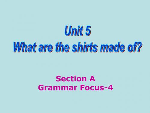 人教版英语九全Unit5 Section A(Grammar Focus-4)课件(共21张PPT)