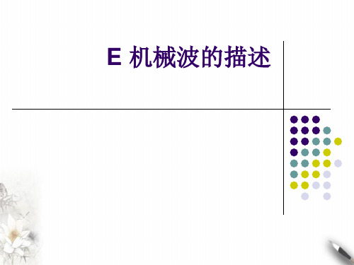 沪教(上海)物理高一第二学期(新)-E机械波的描述