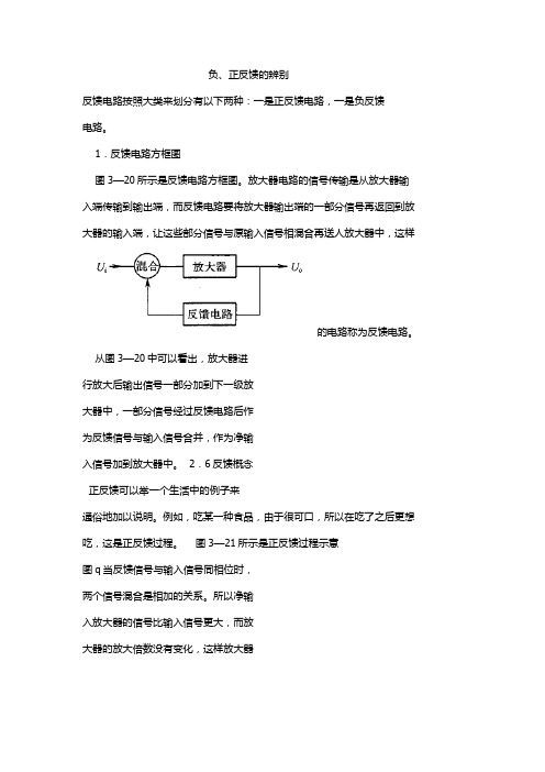 负、正反馈的辨别