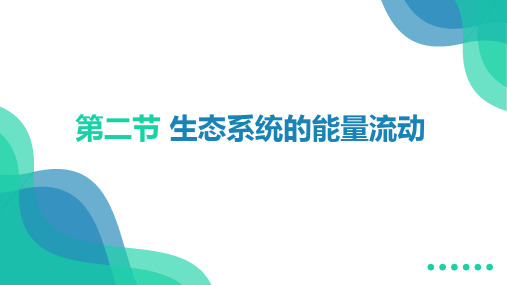 新教材高中生物3.2生态系统的能量流动