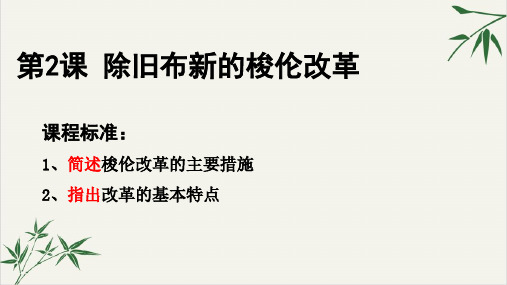 人教版高中历史选修一第1单元除旧布新的梭伦改革课件22张