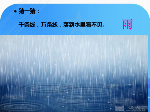 部编语文一年级8《雨点儿》课件