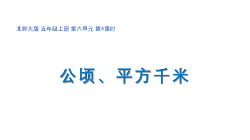 公顷、平方千米(面积单位的换算)