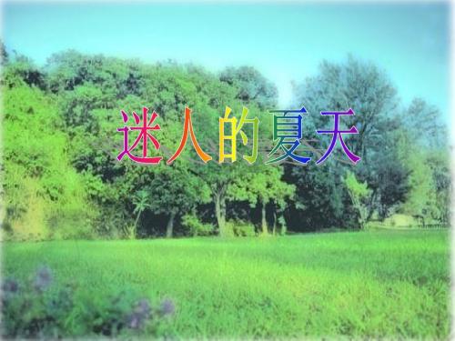 北师大小学语文二年级下《十五 夏天:迷人的夏天》 优质课ppt课件_0