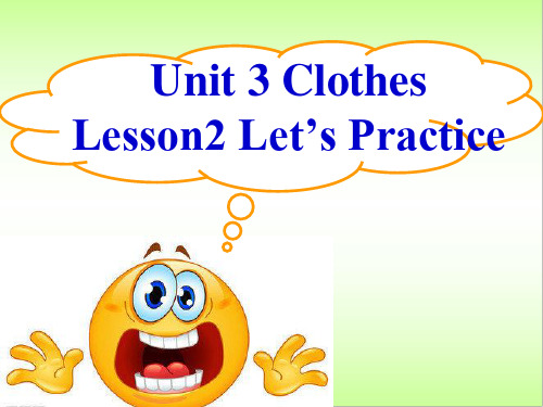 北师大版(三起) 英语五年级上册Unit3 Clothes Lesson2 课件