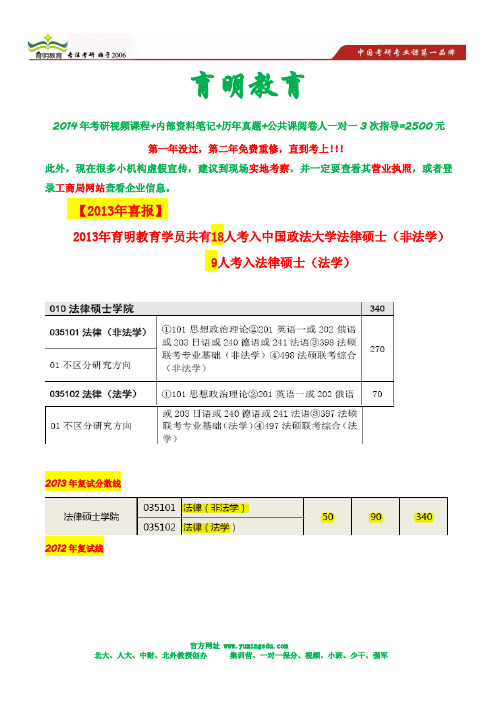 中国政法大学法律硕士考研辅导哪家好