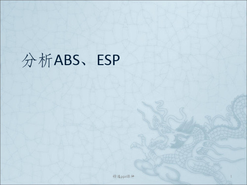 分析ABS与ESPppt课件