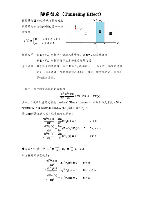 Tunneling Effect
