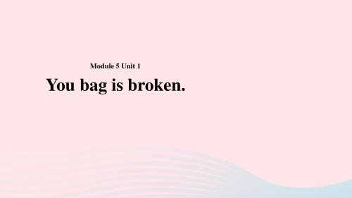 五年级英语下册Module5unit1yourbagisbroken课件2外研版一起20190515439