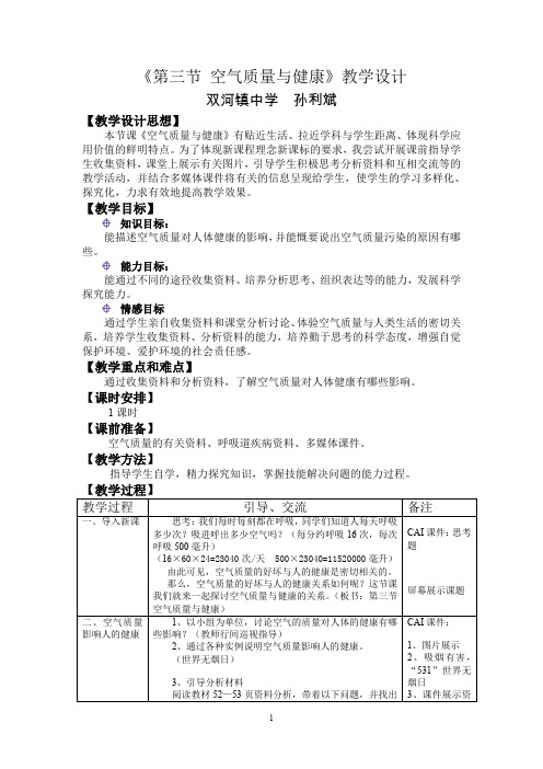 第三节空气质量与健康