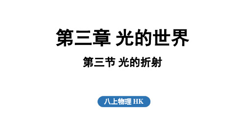 2024年秋沪科版八年级物理全一册 第三节 光的折射(课件)