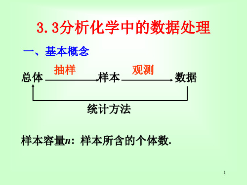 第3章-2 分析化学中的数据处理