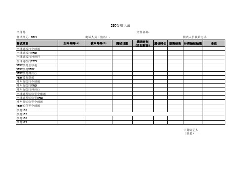 拨测表格参考格式(1)