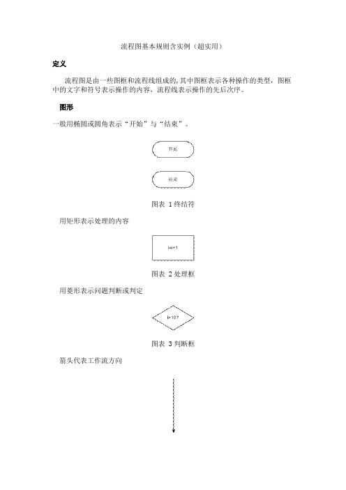 流程图基本规则含实例(超实用)