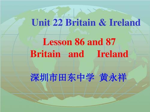 高二英语Unit 22 Britain and Ireland