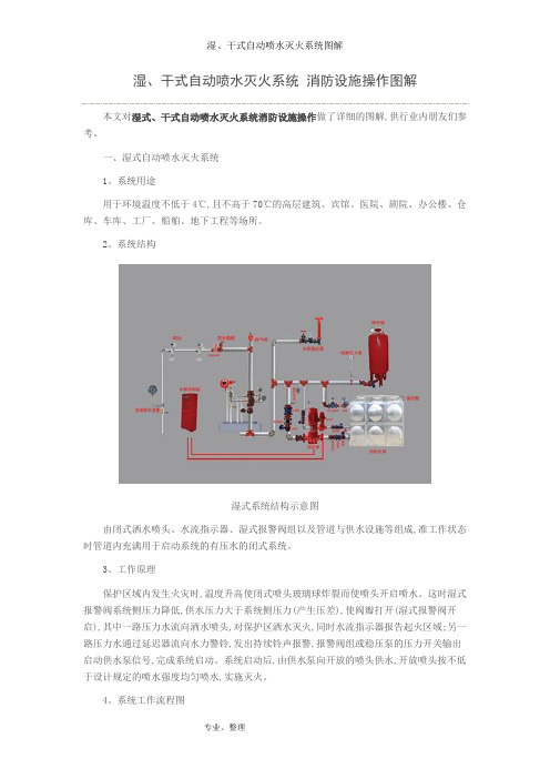 湿、干式自动喷水灭火系统图解