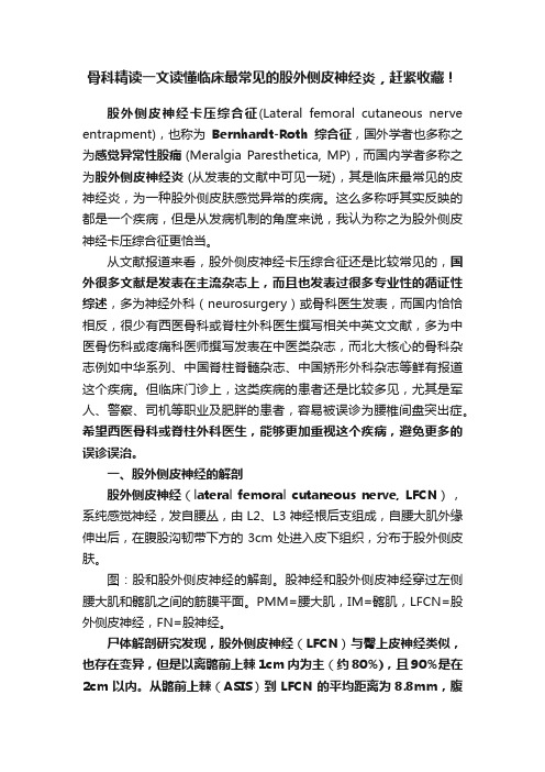 骨科精读一文读懂临床最常见的股外侧皮神经炎，赶紧收藏！