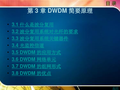 DWDM 简要原理