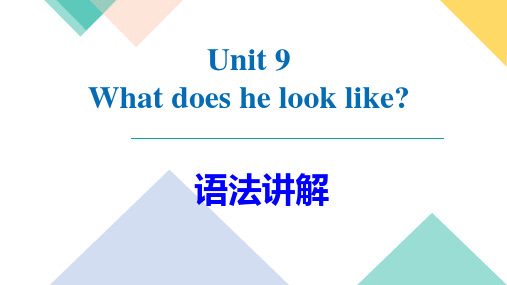 Unit 9  语法讲练  七年级英语下册同步单元课件(人教版)