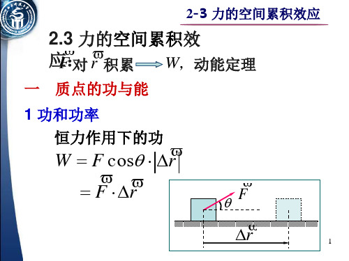 力的空间累积效应